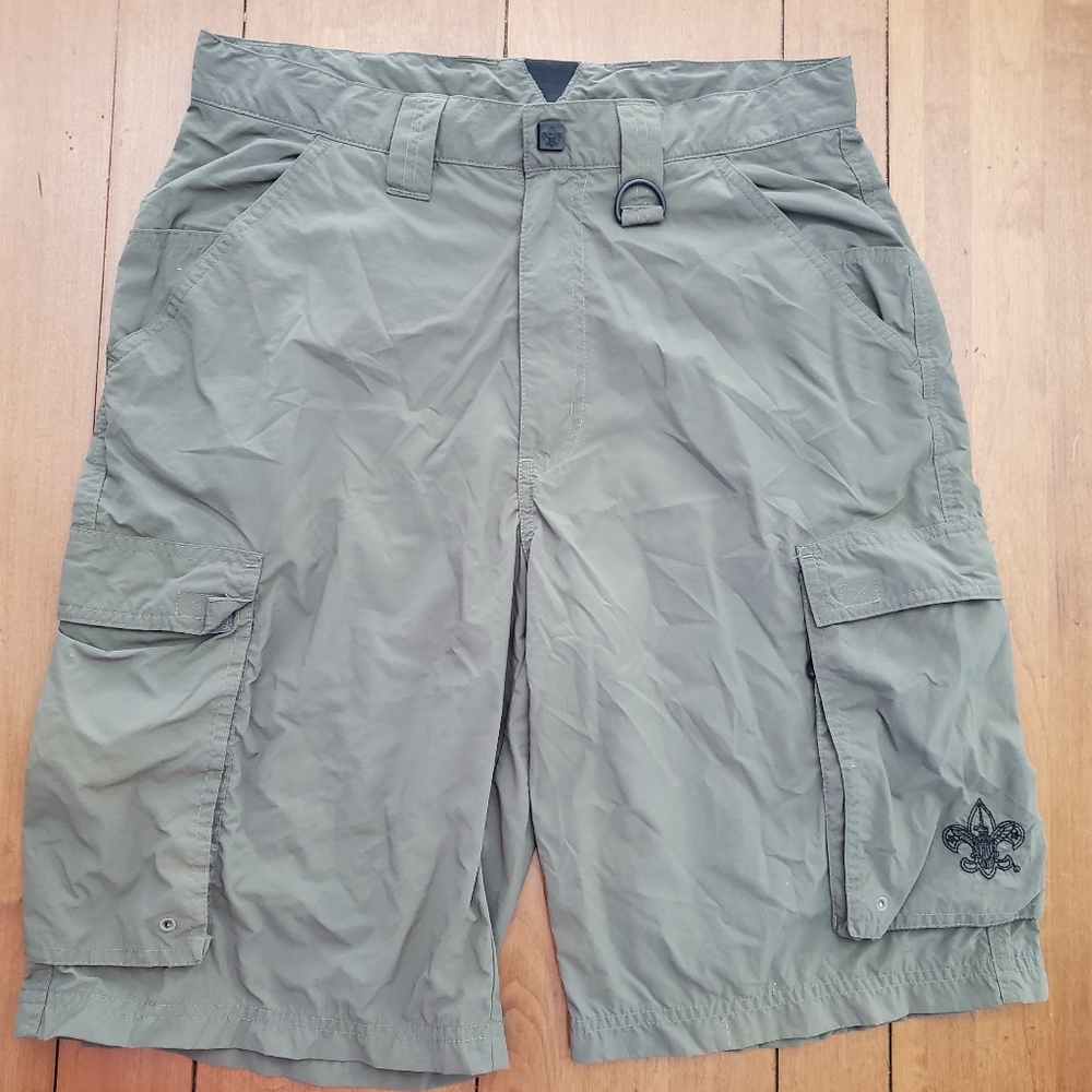 BSA adult small green shorts